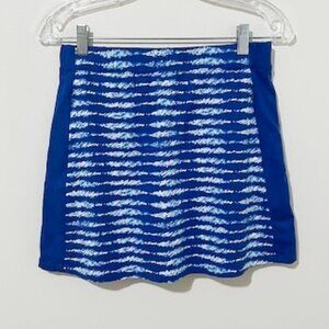 J. McLaughlin Palm Spring Skort Blue & White Catalina Cloth Size XS